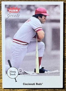 2002 FLEER GREATS JOHNNY BENCH CINCINNATI REDS #87 HOF LEGEND NMMT - Picture 1 of 2