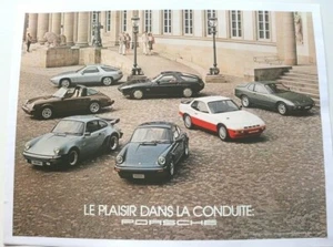 AFFICHE ORIGINALE CONCESSION PORSCHE FRANCE GAMME 1979 911 TARGA 924 TURBO 928 - Picture 1 of 8