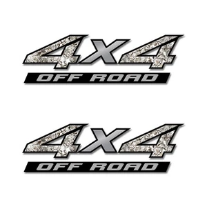 4x4 Off Road Truck Bed Decals Camo Buck Skull Snow Pattern 2 pack  4xOFa07 - Picture 1 of 1