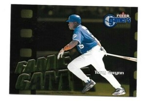 2000 Fleer Gamers Baseball EXTRA GOLD Tony Gwynn San Diego Padres #120