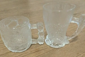McDonalds Flintstones Mammoth and Rocky Road Glass Mug Cup RocDonalds 1993 - Picture 1 of 5
