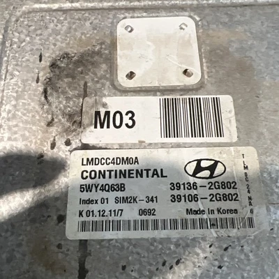 Computadora de motor Hyundai Tucson 2010-2013 39136-2G802 PCM ECM ECU OEM Foto 1 de 4