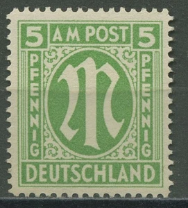 Bizone 1945 AM-POST Englischer Druck, Papier y, 12 B y postfrisch - Picture 1 of 1