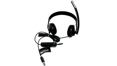 Microsoft LifeChat™ LX-6000 Black Headband Headset Model 1476 - Image 1 of 4