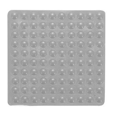 100 Stück Schranktürpuffer, 0,64 cm Durchmesser, 2 cm dick (Halbkreisform, grau) - Bild 1 von 4