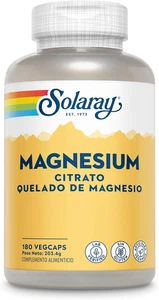 Solaray Magnesium Citrate 133Mg | Magnesio | 180 Vegcaps - Imagen 1 de 3