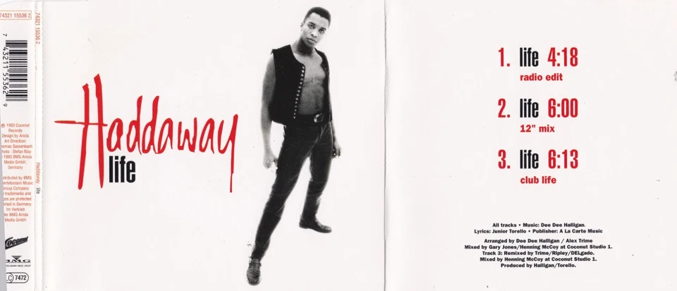 Haddaway - Life  (3 Track Maxi CD) - Bild 1 von 1