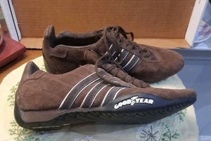 Vintage Adidas Tuscany Goodyear braun gesteppt Fahren Rennschuhe Damengröße 7 US - Bild 1 von 8