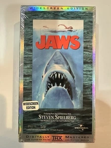 Jaws VHS Horror Shark Widescreen Universal Brand New Factory SEALED - Picture 1 of 6