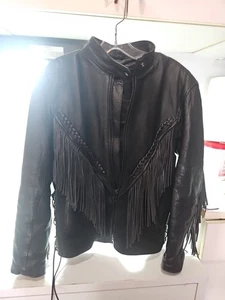 Chaqueta de moto Harley DavidsoBiker's Dream para mujer con forro, flecos, talla M - Imagen 1 de 22