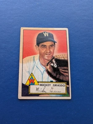 1952 Topps - Mickey Grasso  (Red Label) #90 - VG (ST) - Image 1 of 2