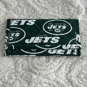 Cartera New York Jets - Cartera de tela hecha a mano fútbol - Imagen 1 de 7