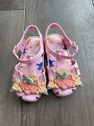 Mini Melissa Pink Unicorn Sandals Girls Size 9