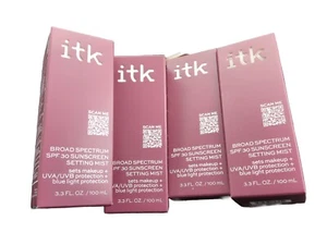 ITK Broad Spectrum SPF 30 Protector Solar Setting Mist con Vitamina E Reef Safe 🔥4PK - Imagen 1 de 5