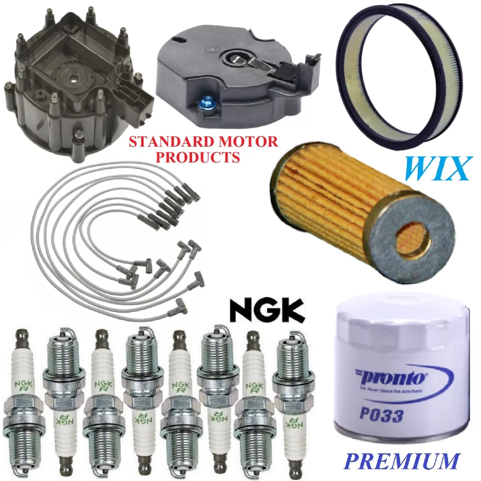 Kit de afinación filtros tapa cable bujías para Cadillac Deville V8 8,2 L 1975 Foto 1 de 1