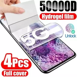 4pcs Hydrogel Film for Samsung Galaxy S20 S22 S21 Ultra S10 S9 S8 Plus Fe Screen - Picture 1 of 24