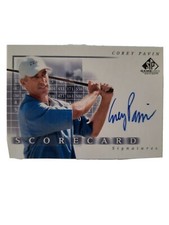 2002 SP Authentic Game Used Scorecard Signatures #SS-CP Corey Pavin Auto #