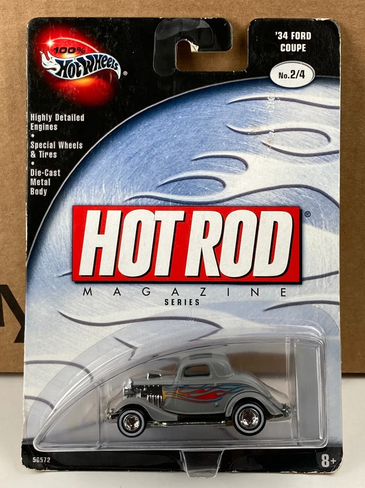 100 Hot Wheels 1934 Ford Coupe HOT ROD MAGAZINE #56572