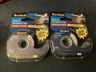 Lot of 2 Scotch Double Sided Removable Photo & Document Tape 1/2