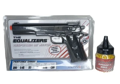 Pistola Plan Beta The Equalizers Responder 911 Match Airsoft cano longo + 1.000BBS - Imagem 1 de 4