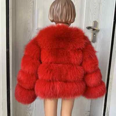 Children's Fur Jacket Real Fox Fur for Girls and Boys Aged 1-13 Years Old Kids - Image 1 of 4