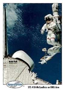 Space Shots Trading Card STS 41B-McCandless on RMS Arm 0293 - Bild 1 von 2