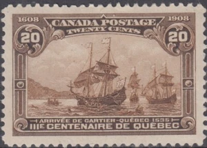 Canada UNITRADE HINGED  # 103  ( z4 )   Quebec Tricentenary - Picture 1 of 1