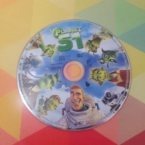 Planet 51 (2009) DVD Animated Family/Sci-fi Movie Disc Only - Picture 1 of 6