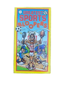 Rare VHS Mediacast TV Greatest Sports Bloopers (30 Min) 1989 Bobby Kelton - Picture 1 of 4