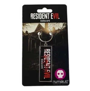 Metal Resident Evil VII Biohazard Logo keyring New - Picture 1 of 1