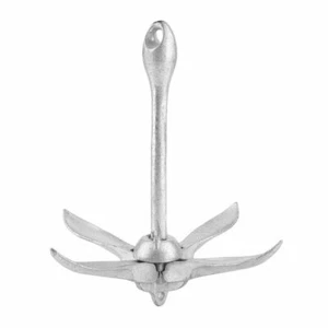 1PCS 0.7KG Marine Galvanized Folding Anchor Fishing Boat Grapnel - Imagen 1 de 6