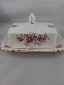 Royal Albert Lavendel Rosenbutterschale 1. Qualität Knochenchina britisch - Bild 1 von 13