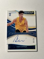 Deni Avdija 2020 Immaculate Collegiate Moments Rookie Auto On Card 25/26 Israel