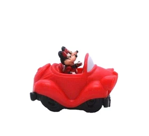 1991 Burger King 2.5" Disney Mickey  & Minnie Mouse Toy Wind-Up Car Vintage - Picture 1 of 8