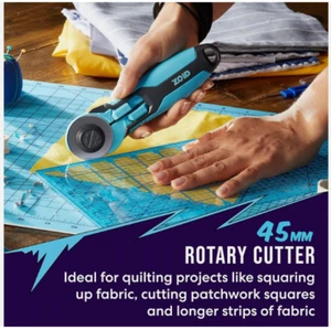 ZOID Tools 45 mm Rollschneider mit Soft-Touch-Griff Quilten Nähen NEU im Paket - Bild 1 von 10