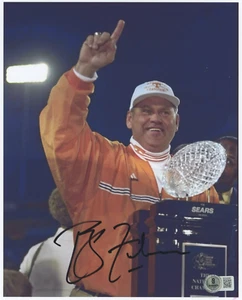 Phillip Fulmer Signed 8x10 Photo Picture BAS Beckett COA Tennessee Nat. Champs - Picture 1 of 1