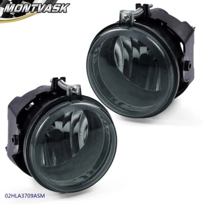 Fit For 05-10 Dodge Challenger Charger Smoke Lens Bumper Driving Fog Light Lamps - Image 1 of 4