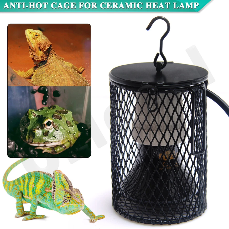 Reptile Ceramic Pet Heat Lamp with Anti-hot Cage Light Holder Switch Set Brooder - image 1 of 4