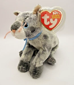 TY BEANIE BABY FRISCO - GRAUE TABBY KATZE - NEUWERTIG - NICHT MEHR PRODUZIERT MIT ETIKETT - Bild 1 von 1