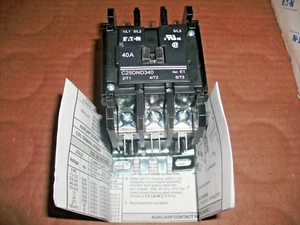 EATON C25DND340 3P 120V COIL 40/50A CONTACTOR - Picture 1 of 1