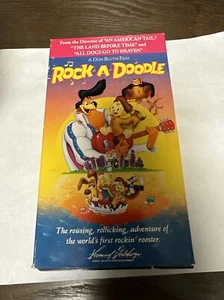 Rock-A-Doodle (VHS, 1999) Vintage, VG+ - Picture 1 of 8