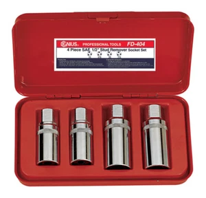 GENIUS TOOLS FD-404M 4-TEILIGES 1/2 ZOLL METRISCHES BOLZENENTFERNER-SET - Bild 1 von 1