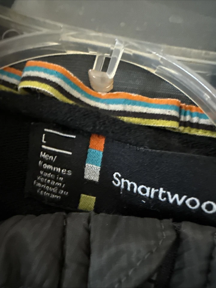 Smartwool Jacket Mens M Medium Insulated Merino Wool Zip gray Black READ - Image 1 of 1