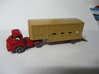 Camión de ganado Matchbox Lesney Major Packs M-7 - GPW, PUERTA TRASERA BRONCEADA, suelto Foto 1 de 2