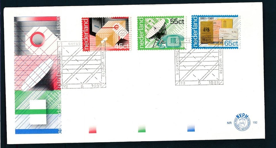 D466563 Netherlands FDC Communication Mail Delivery NVPH 192 - Image 1 of 1