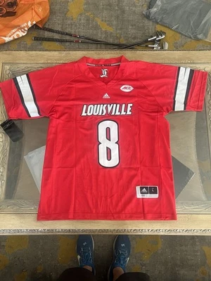 Lamar Jackson большой Джерси новый красный Louisville кардиналов вороны корабли США - Изображение 1 из 4