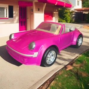 VINTAGE PORSCHE 911 CABRIO PINK WHITE FÜR BARBIE SINDY PETRA / DICKIE 1990 - Bild 1 von 4
