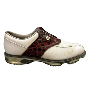 FootJoy DryJoys Tour Men’s Leather Soft Spike Golf Shoes Size UK 9 - Picture 1 of 11