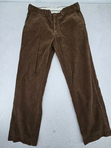 Polo Ralph Lauren Cordhose 34 x 32 braun gerade flache Vorderseite Freizeit Herren - Bild 1 von 14