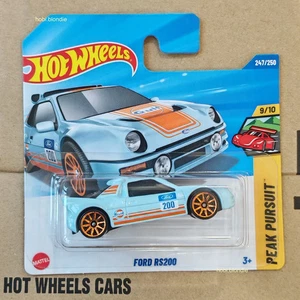 Hot Wheels Case Q 2025 New Ford RS200 Gulf Short Card Mint with Protector - Picture 1 of 1
